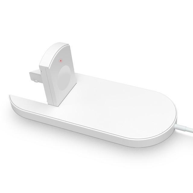 2 in 1 Drahtlose Ladeplatte für Smartphone & iWatch
