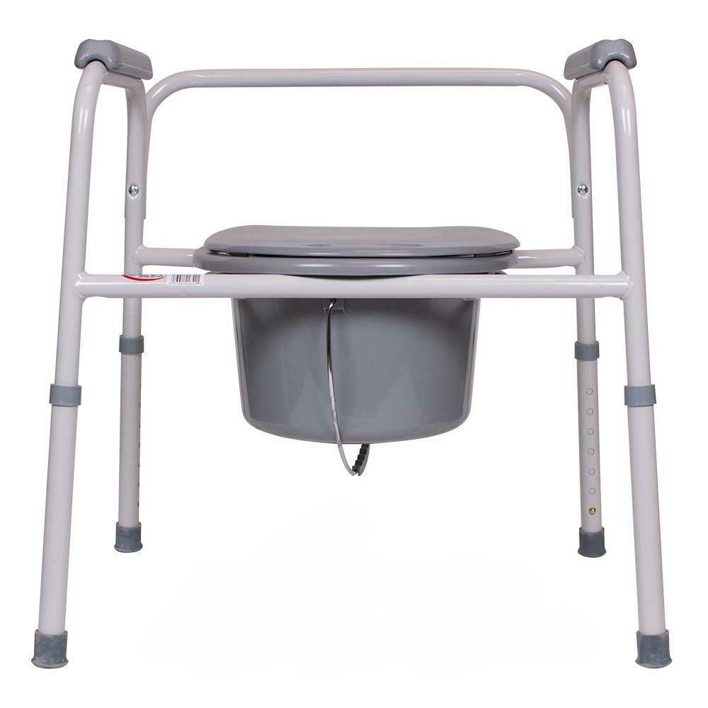 3-in-1 Toilettenstuhl klappbar – für Senioren & Camping