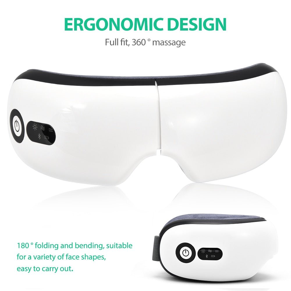 Smart Eye Massager for Dry Eye Relief, Headache & Migraine Treatment, Portable Eye Therapy Device for Home & Travel Use