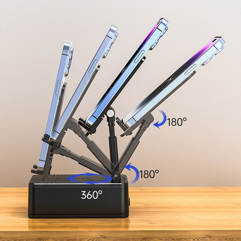 3 in1 - Kabelloser Bluetooth-Lautsprecher, Ladegerät, Telefonständer