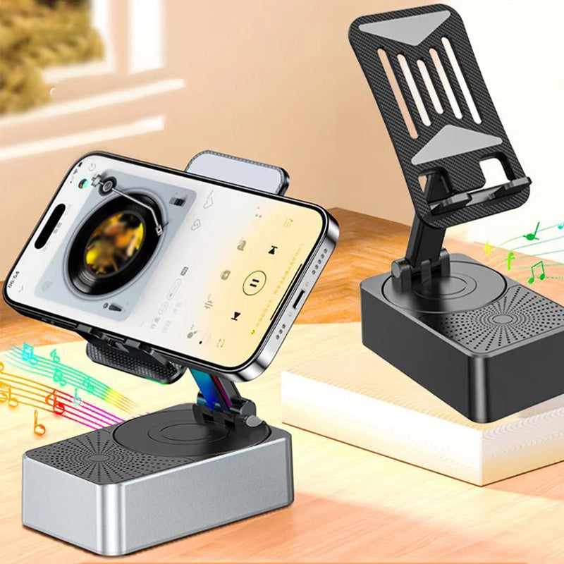 3 in1 - Kabelloser Bluetooth-Lautsprecher, Ladegerät, Telefonständer