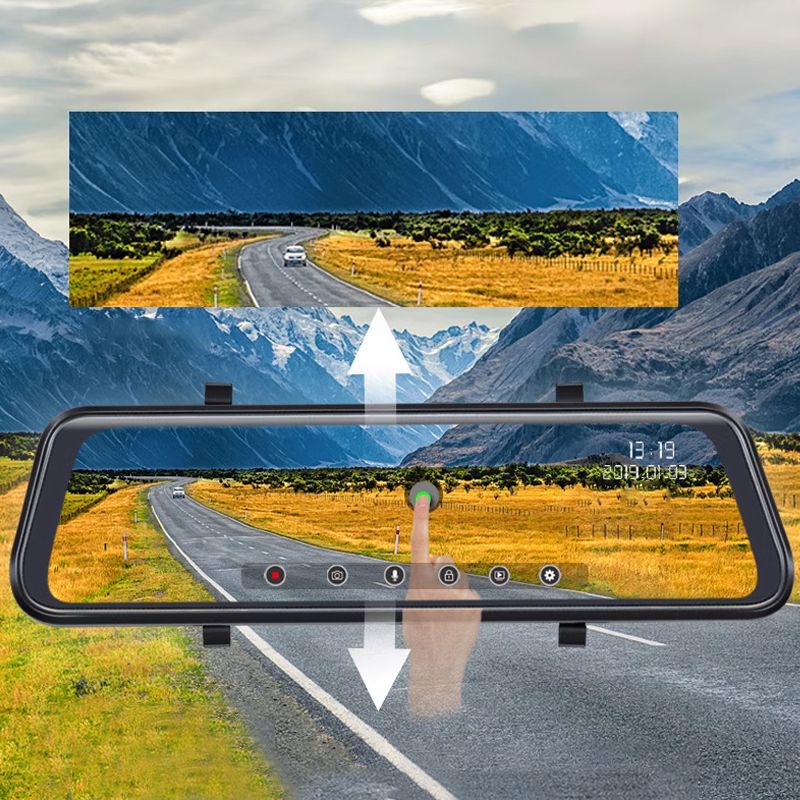 12" 4K Front- und Rear-HD-Nachtsicht-Dashcam