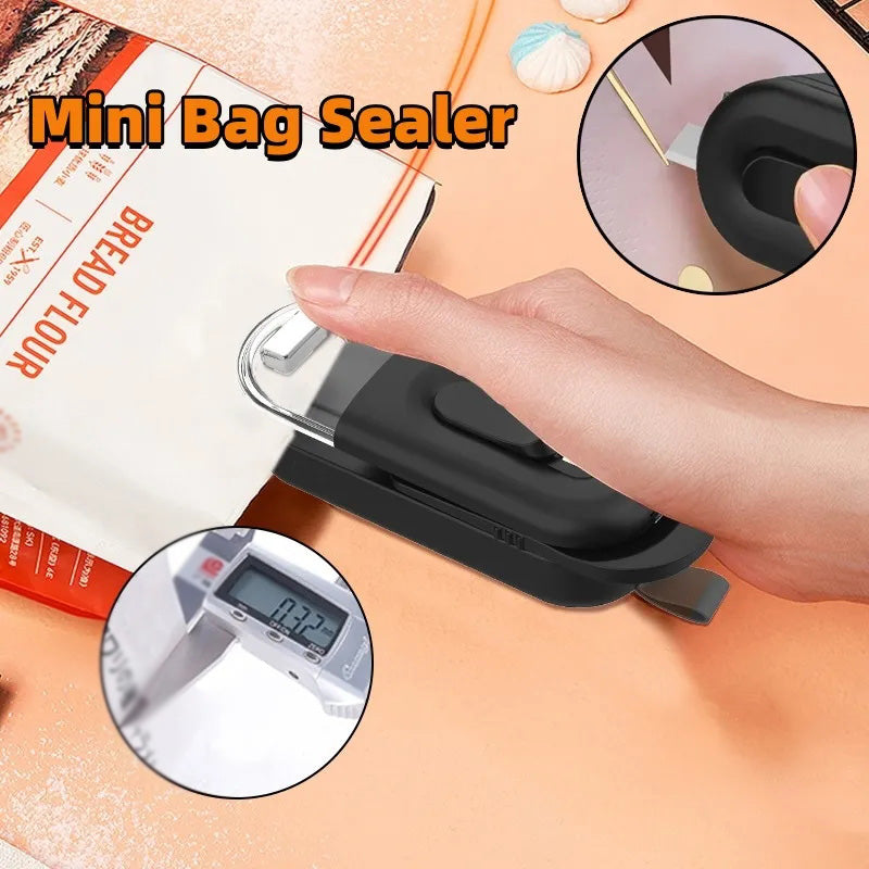 2 in 1 Handheld Tragbare Lebensmittelaufbewahrungstasche Versiegelungsgerät mit Cutter
