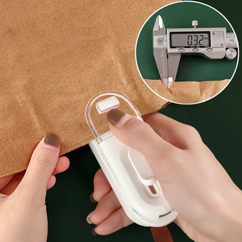 2 in 1 Handheld Tragbare Lebensmittelaufbewahrungstasche Versiegelungsgerät mit Cutter