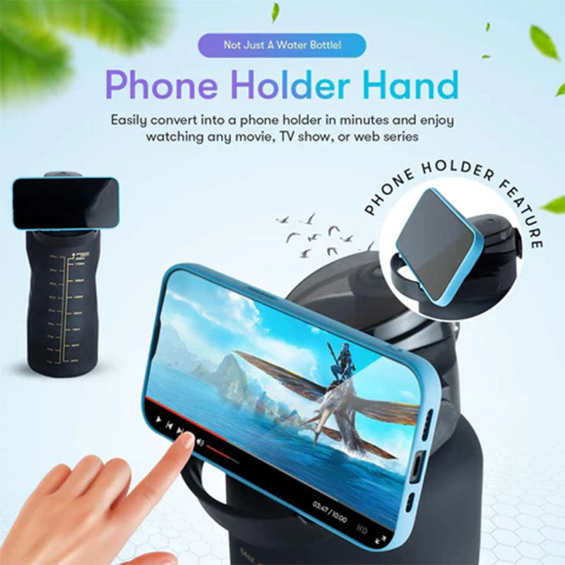 3-in-1 Motivierende Wasserflasche