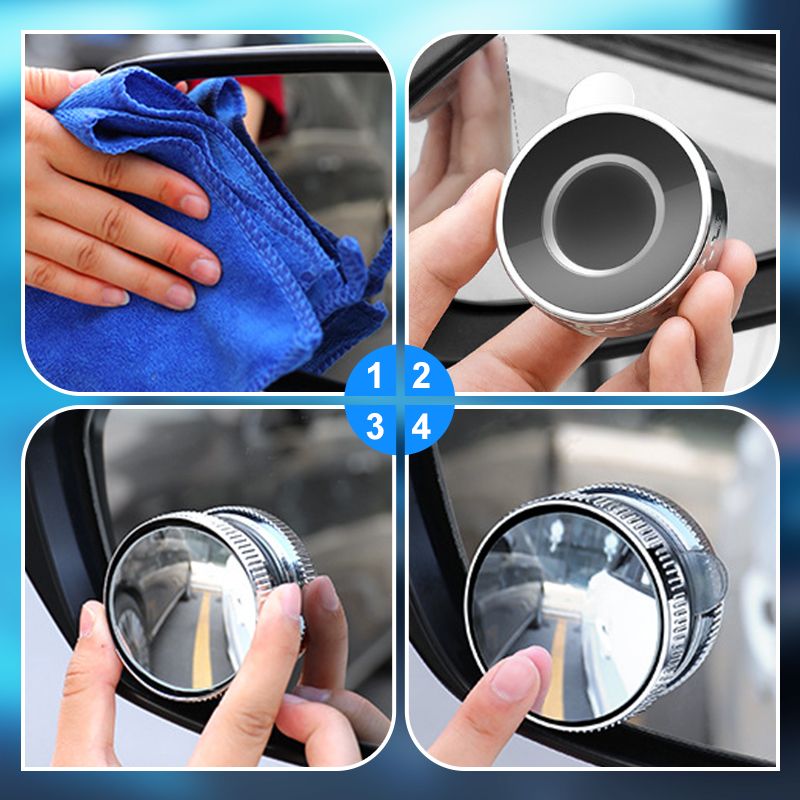 2PCS Saugbecher Auto Toten Winkel Spiegel