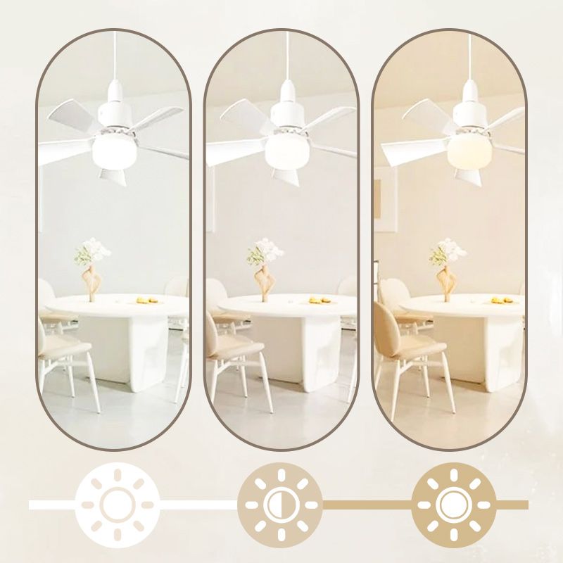 2-in-1 Tragbarer Deckenventilator & Licht mit Fernbedienung