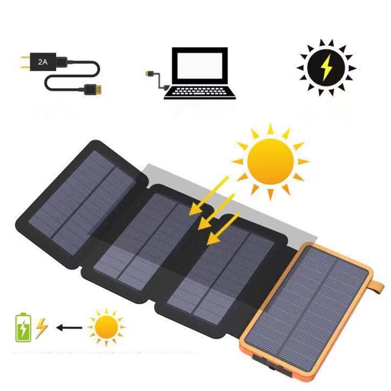 25000mAh Hohe Kapazität Solar Powerbank - Schnellladung