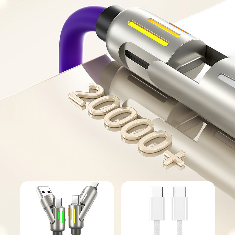 240W 4-in-1 Datenkabel mit bunten Arbeitslichtern