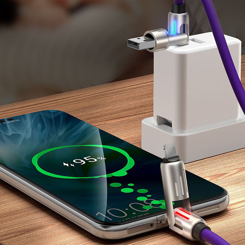 240W 4-in-1 Datenkabel mit bunten Arbeitslichtern