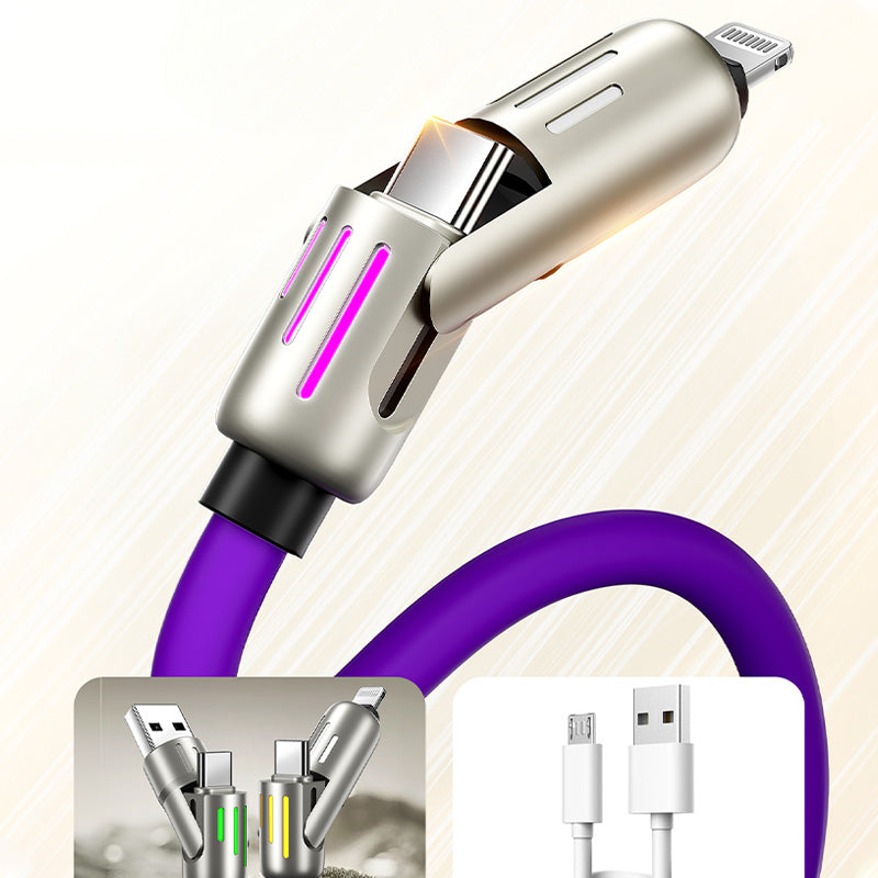 240W 4-in-1 Datenkabel mit bunten Arbeitslichtern