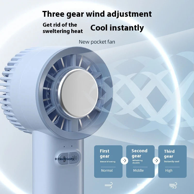 2024 Sommer Gadget Handheld Turbo Jet Ventilator Mini Tragbarer Eis kalter Ventilator Generation bürstenloser Motor Wind Hochgeschwindigkeitskanalventilatoren gewalttätiger Gebläse
