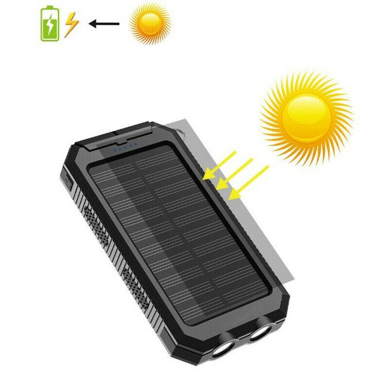 20000mAh Solar-Ladegerät Wasserdicht Powerbank Extern