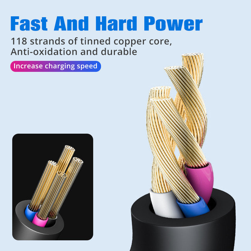 2 in 1 Ladekabel Multi USB Port