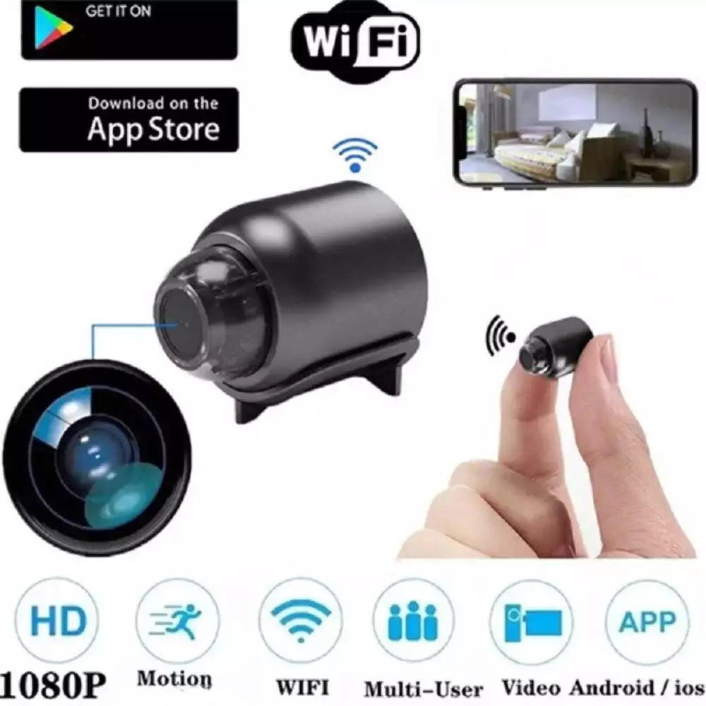 1080P HD Mini Kamera WiFi Baby Monitor Innen Sicherheit Überwachung Nachtsicht Camcorder IP Kamera Audio Video Recorder mit 64G Karte