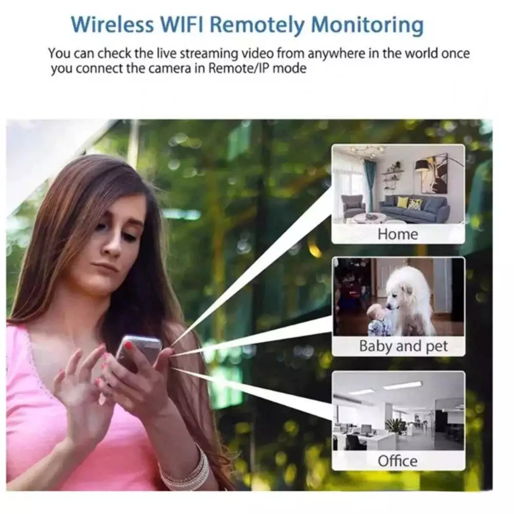 1080P HD Mini Kamera WiFi Baby Monitor Innen Sicherheit Überwachung Nachtsicht Camcorder IP Kamera Audio Video Recorder mit 64G Karte