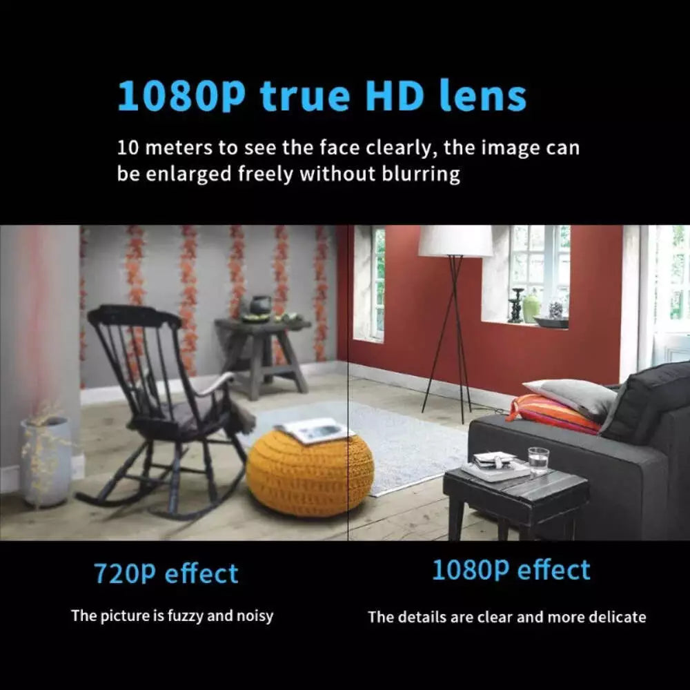 1080P HD Mini Kamera WiFi Baby Monitor Innen Sicherheit Überwachung Nachtsicht Camcorder IP Kamera Audio Video Recorder mit 64G Karte