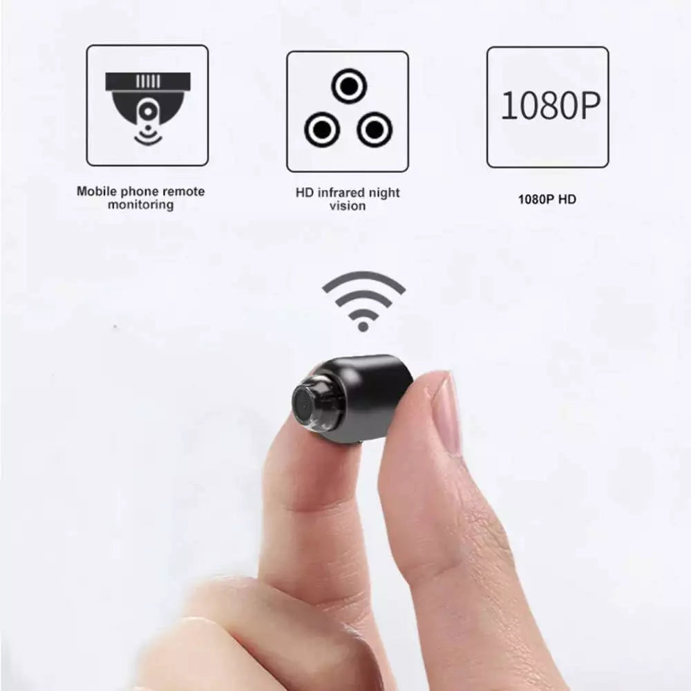1080P HD Mini Kamera WiFi Baby Monitor Innen Sicherheit Überwachung Nachtsicht Camcorder IP Kamera Audio Video Recorder mit 64G Karte