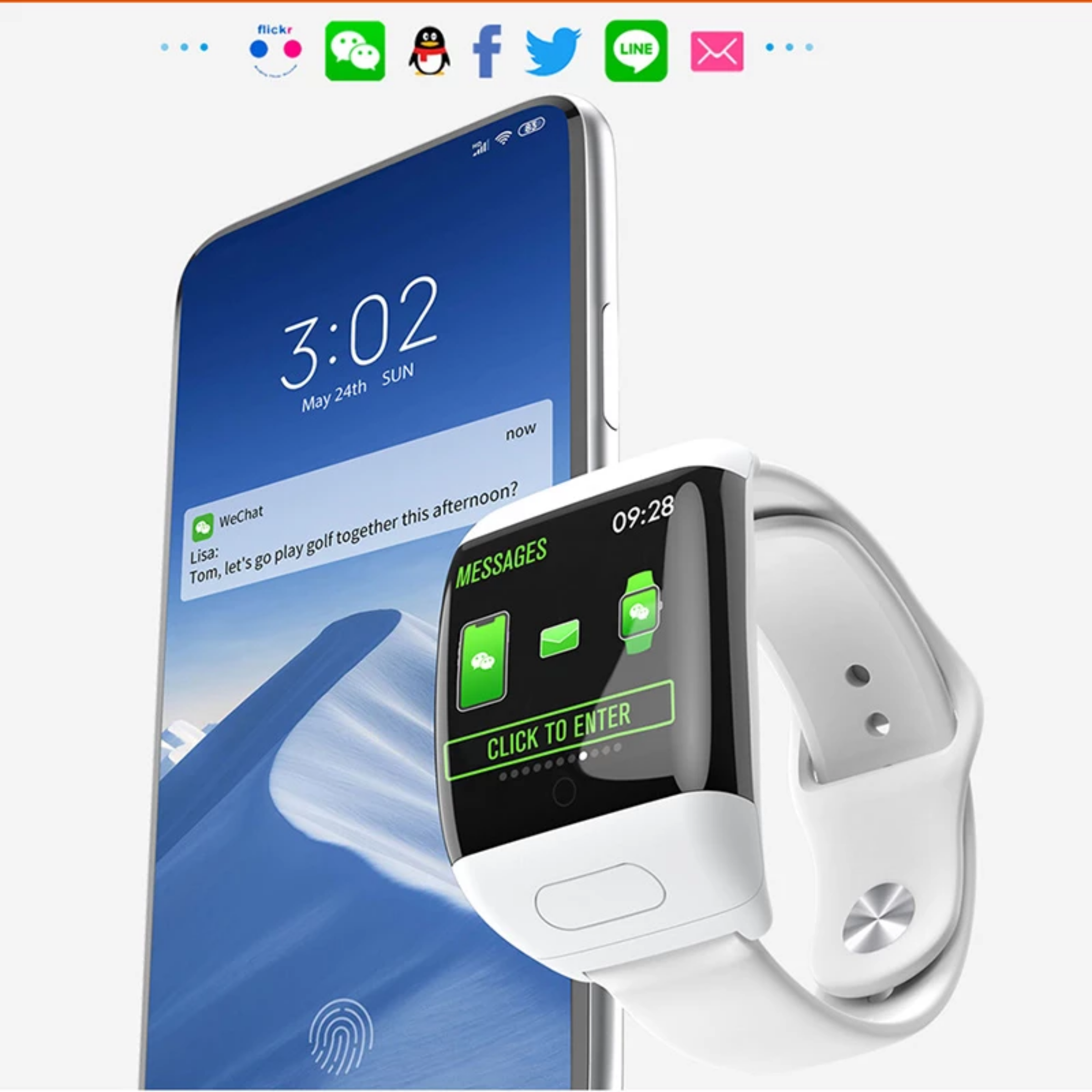 2 in 1 Smart-Armband Bluetooth-Headset