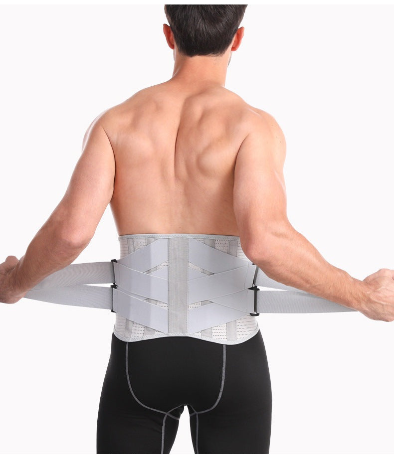 Men Lumbar Back Belt Lumbar Sports Waist Support Orthopedic Spine Corset Back