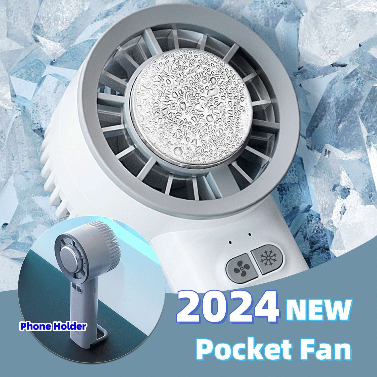 2024 Sommer Gadget Handheld Turbo Jet Ventilator Mini Tragbarer Eis kalter Ventilator Generation bürstenloser Motor Wind Hochgeschwindigkeitskanalventilatoren gewalttätiger Gebläse