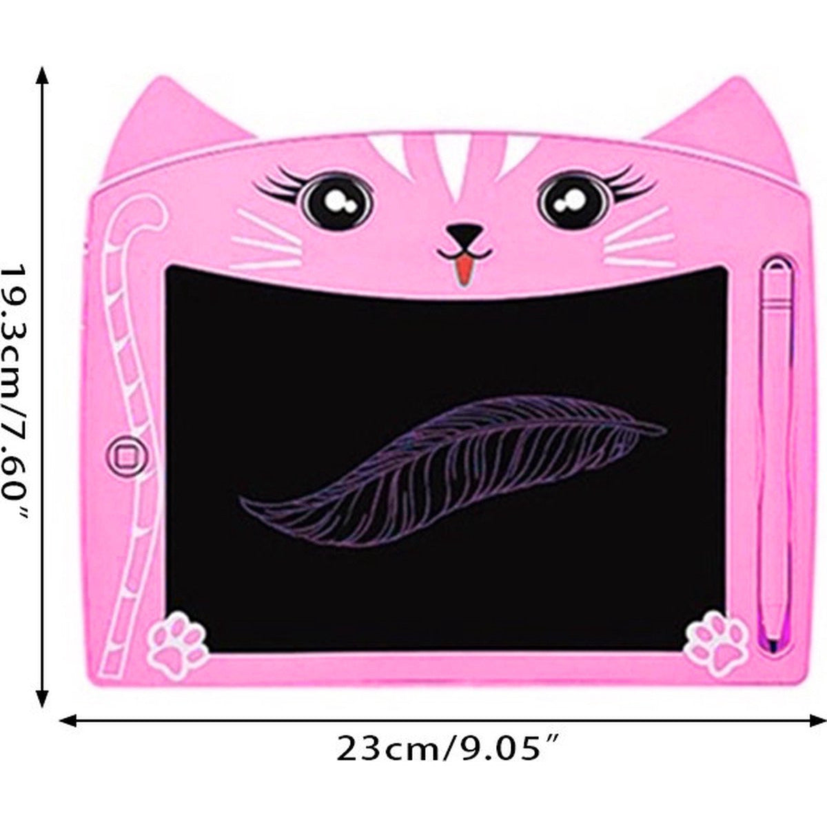 2 Stück – Bunte LCD-Schreibtafeln – 2 Designs – Lern-Zeichentablett mit Farbbildschirm – inklusive passender Stifte – mit Farbbildschirm – Kritzel- und Skizzenblock-Spielzeug – leicht und tragbar – 8-Zoll-Bildschirm – Rosa/Blau