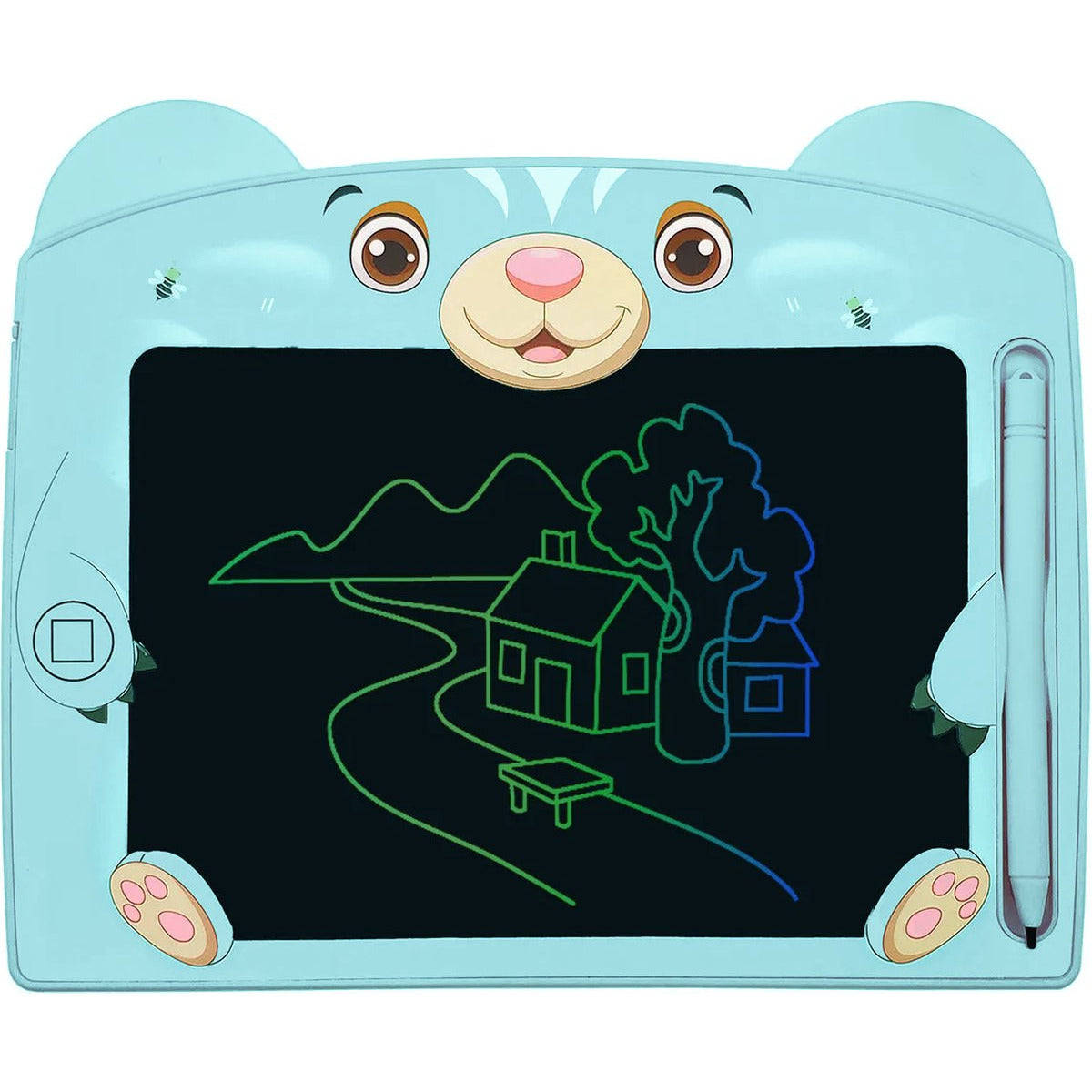 2 Stück – Bunte LCD-Schreibtafeln – 2 Designs – Lern-Zeichentablett mit Farbbildschirm – inklusive passender Stifte – mit Farbbildschirm – Kritzel- und Skizzenblock-Spielzeug – leicht und tragbar – 8-Zoll-Bildschirm – Rosa/Blau