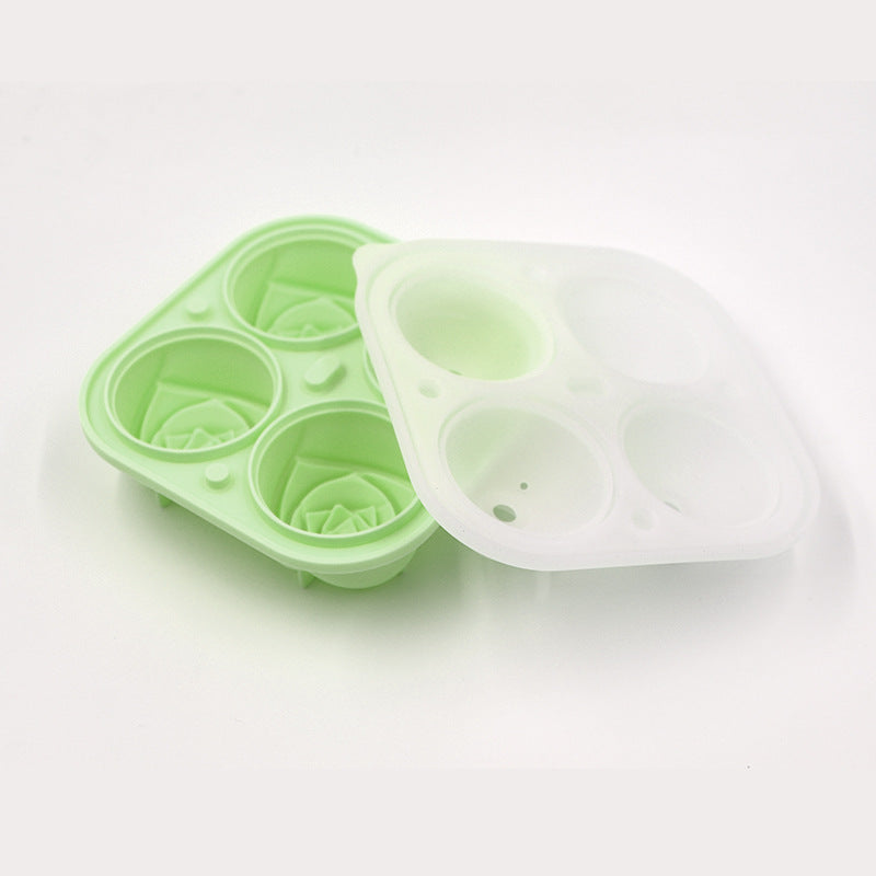 2-stufige praktische Push-In-Eiswürfelform mit Tablettkasten