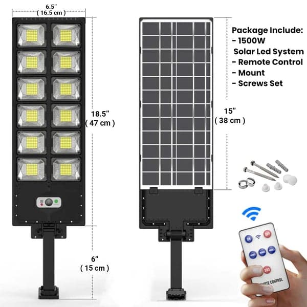 1500W LED-Beleuchtungssystem mit Solarenergie