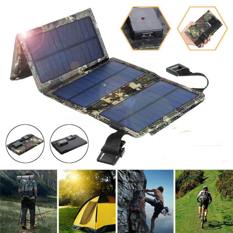 20W 5V Tragbares und faltbares Solarmodul mit USB-Anschluss