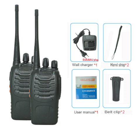 2 Stück Tragbare Handsprechfunkstation Amateur Zwei-Wege-Funkempfänger Transmitter Transceiver