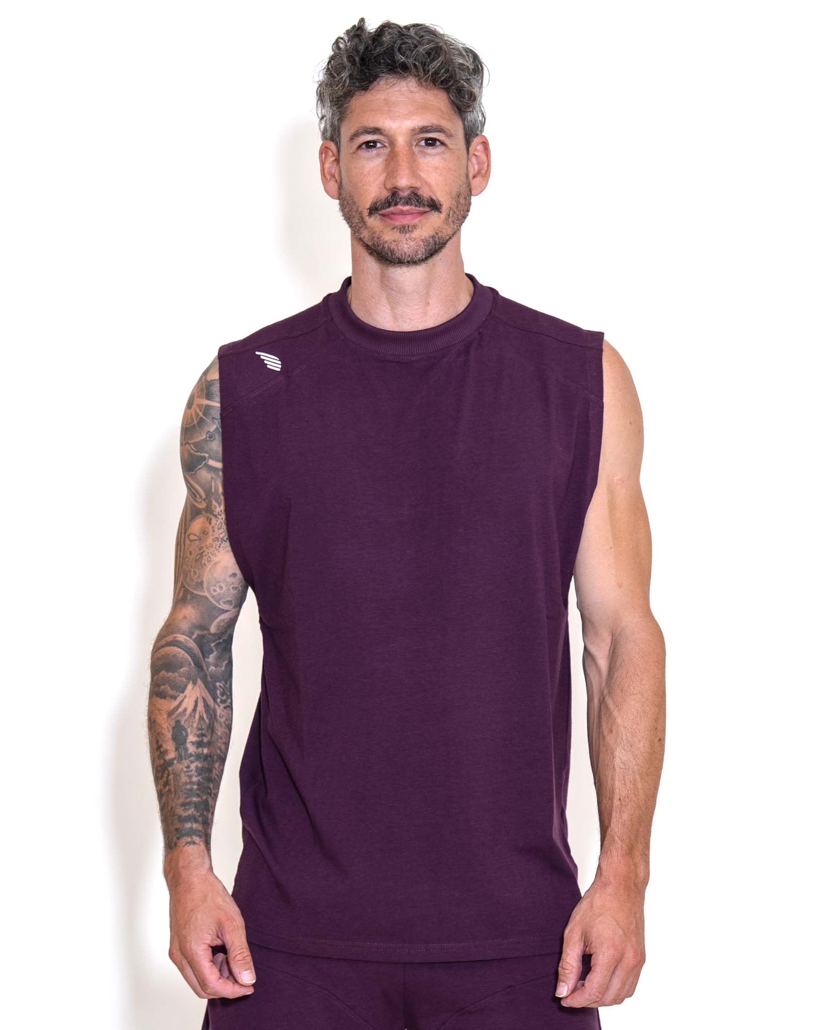 Gearwelt Ärmelloses Shirt – Dunkelviolett
