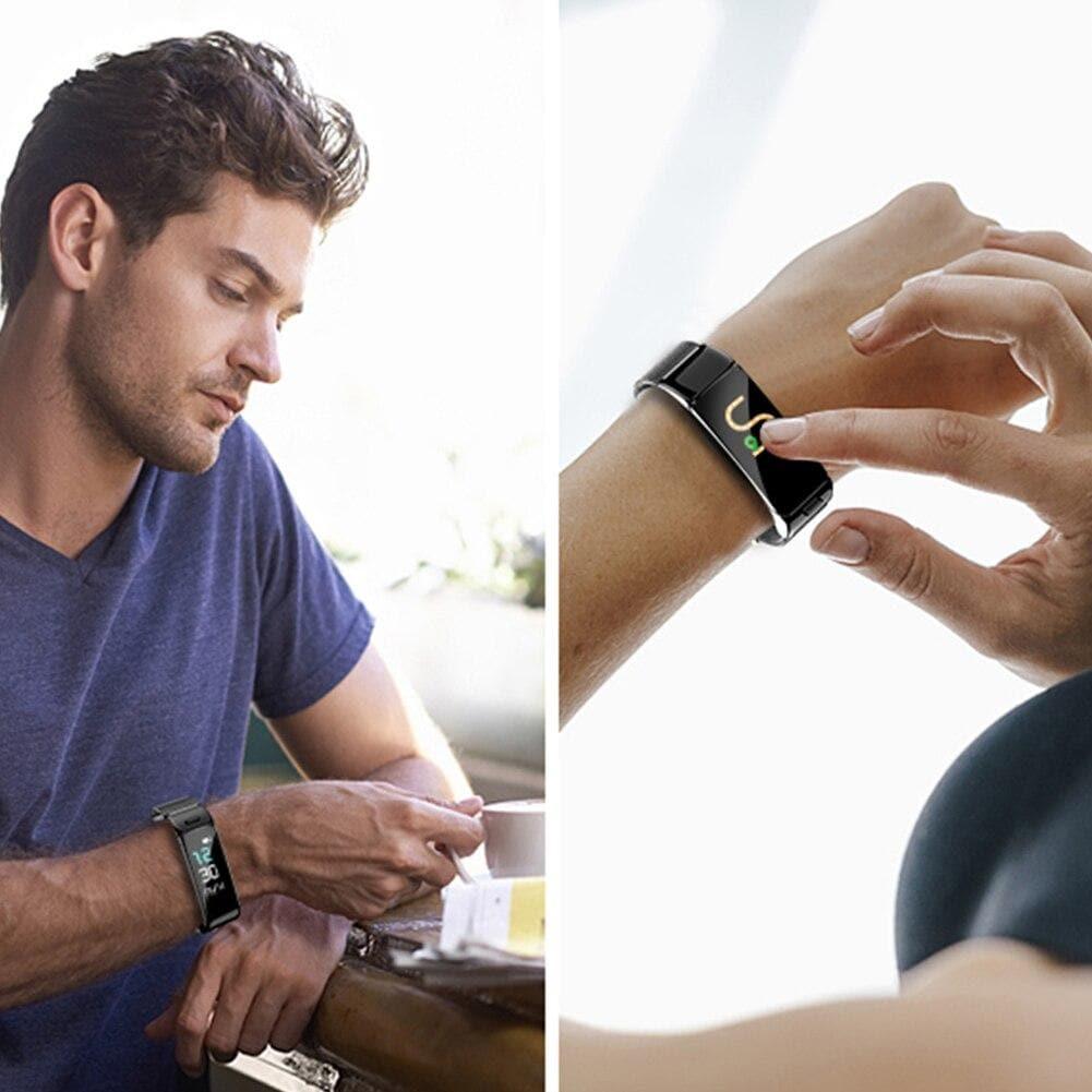 2-in-1 Smartwatch-Bluetooth-Ohrhörer mit Herzfrequenzmesser
