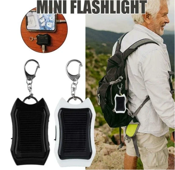 1200 mAh Solar Power Bank Schlüsselanhänger