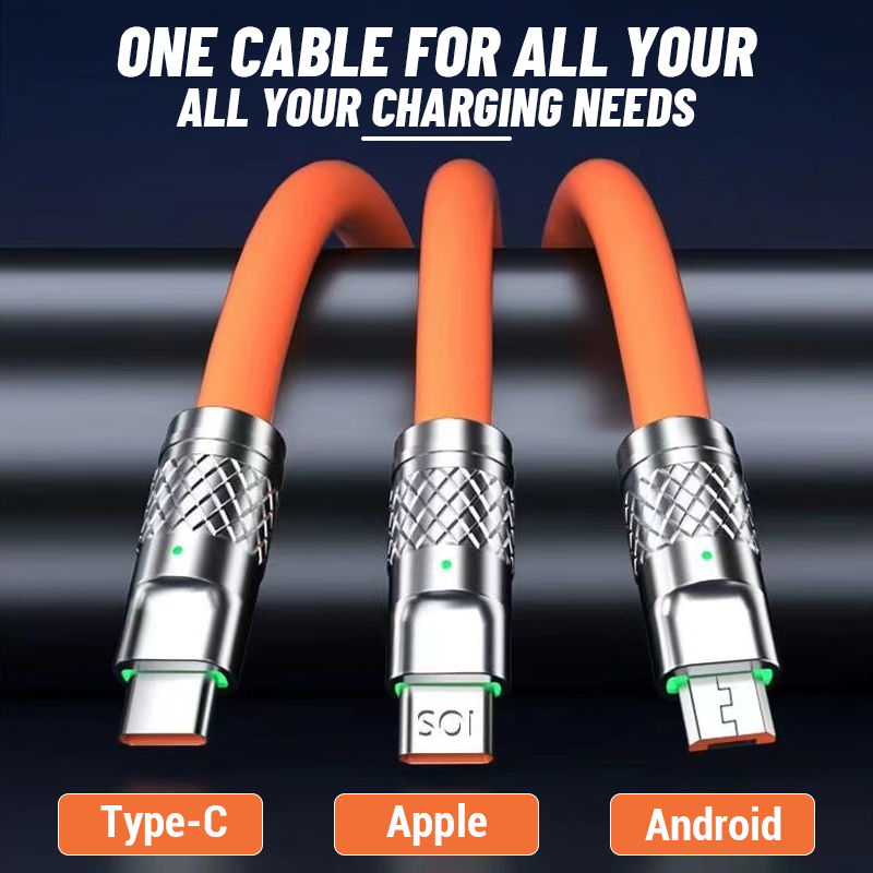 120w Super Fast Charging 3-In-1 Datenkabel