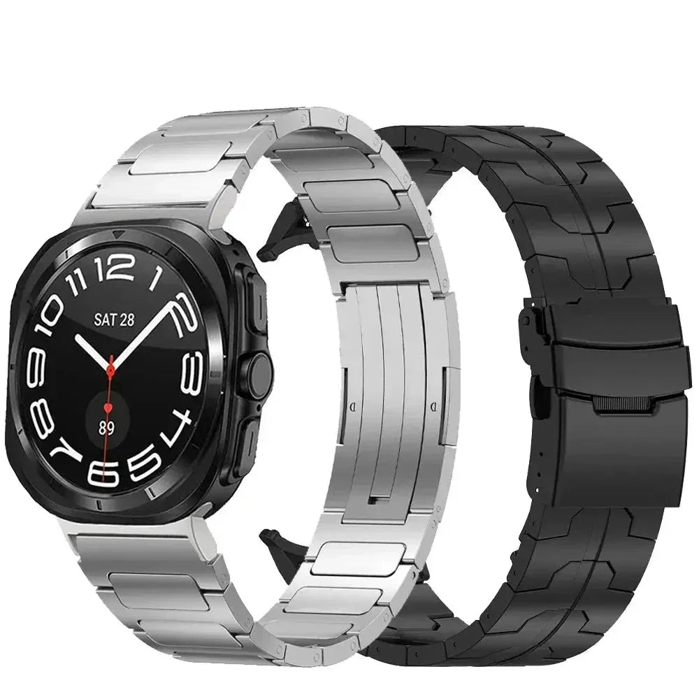 2-Pack Reine Titan Uhrenarmbänder für Samsung Galaxy Watch Ultra 47mm