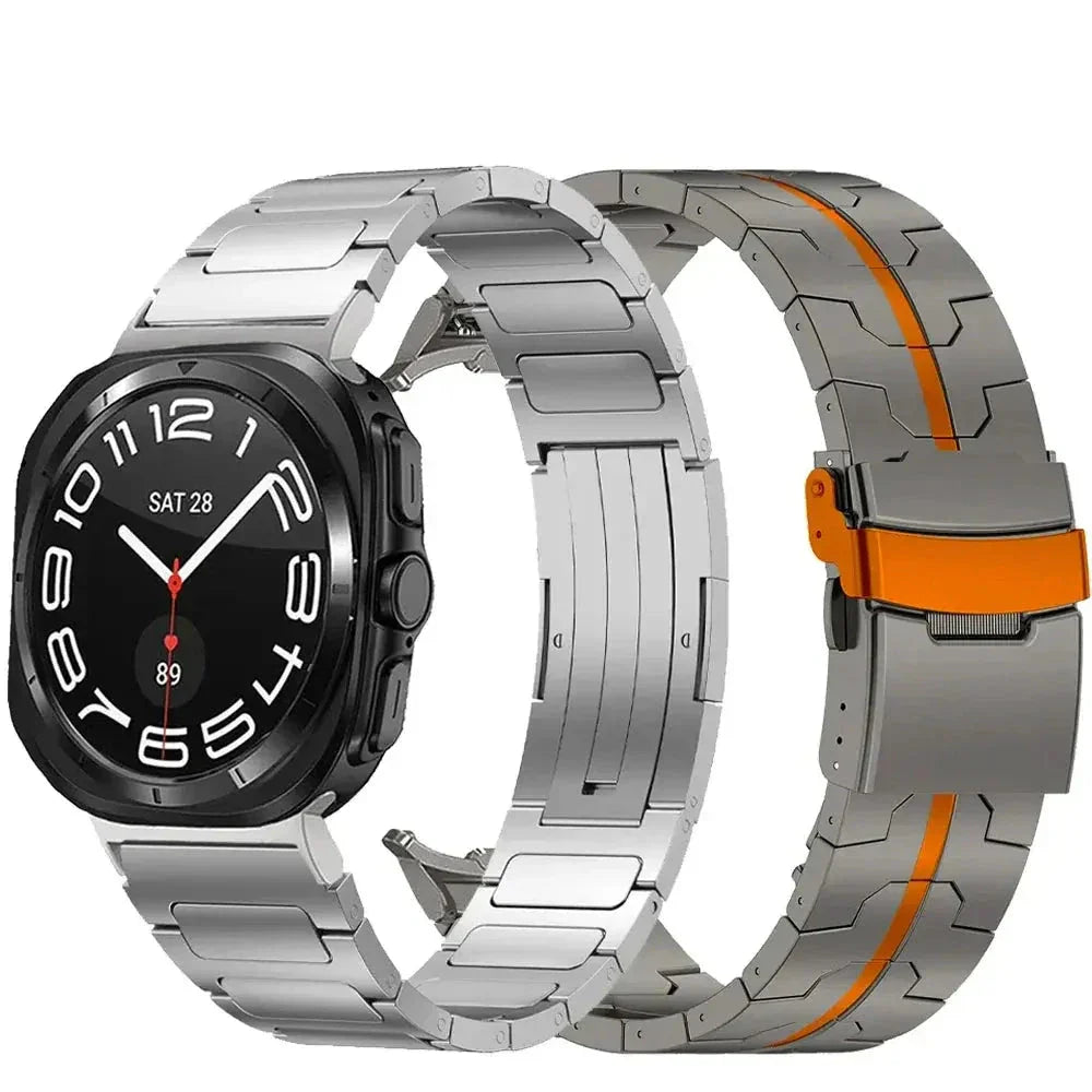 2-Pack Reine Titan Uhrenarmbänder für Samsung Galaxy Watch Ultra 47mm