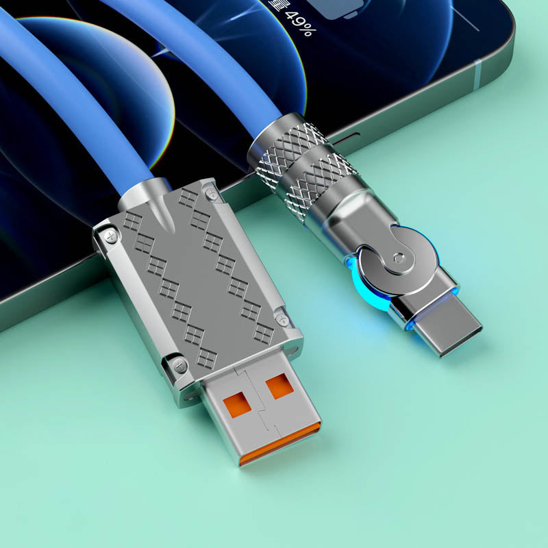 180° Anti-Break Fast Charge Datenkabel (120W)