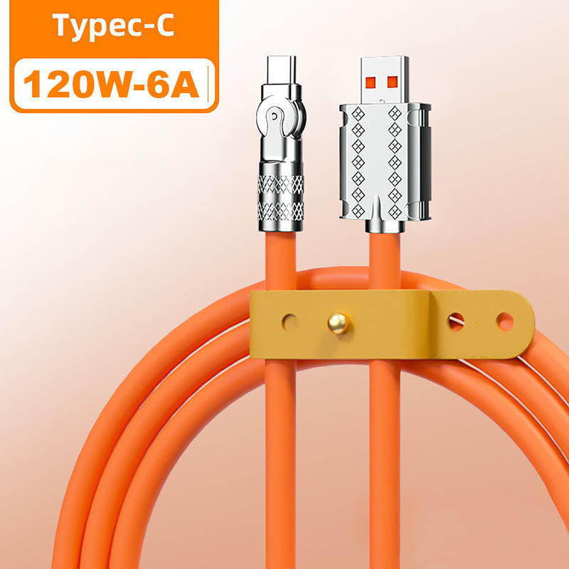 180° Anti-Break Fast Charge Datenkabel (120W)