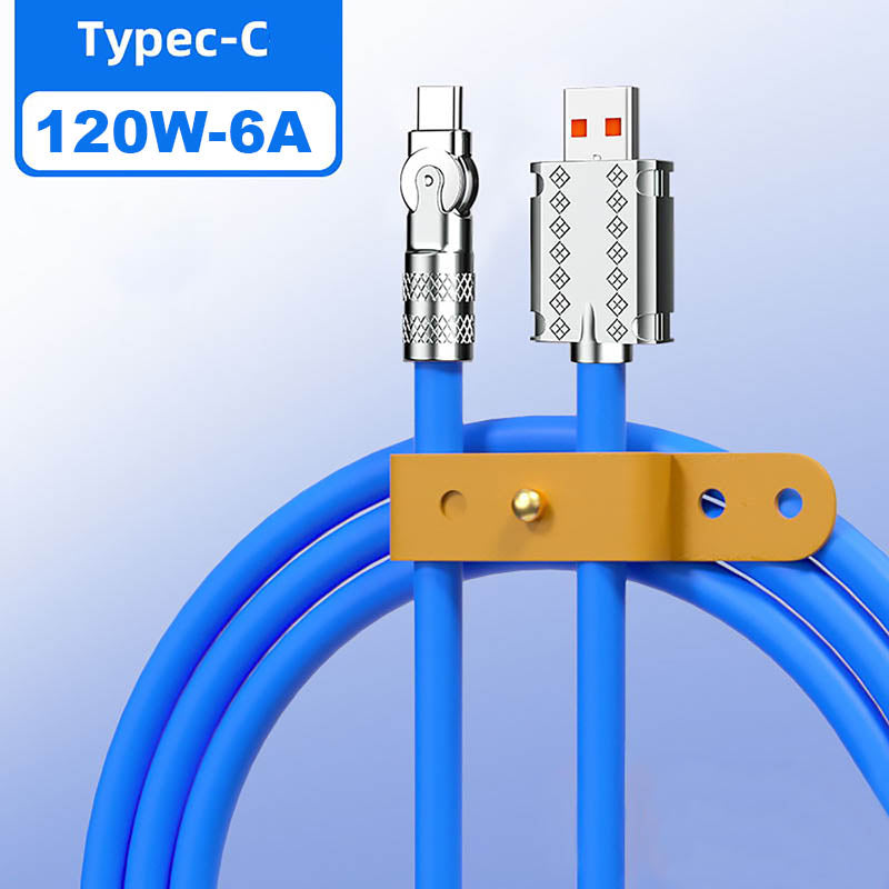 180° Anti-Break Fast Charge Datenkabel (120W)