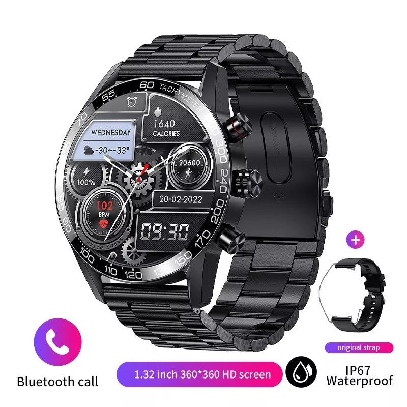 2022 NEUE SMARTWATCH ANPASSBARES ZIFFERNblatt SPORT WASSERDICHT BLUETOOTH ANRUF SMARTWATCH ECG+PPG
