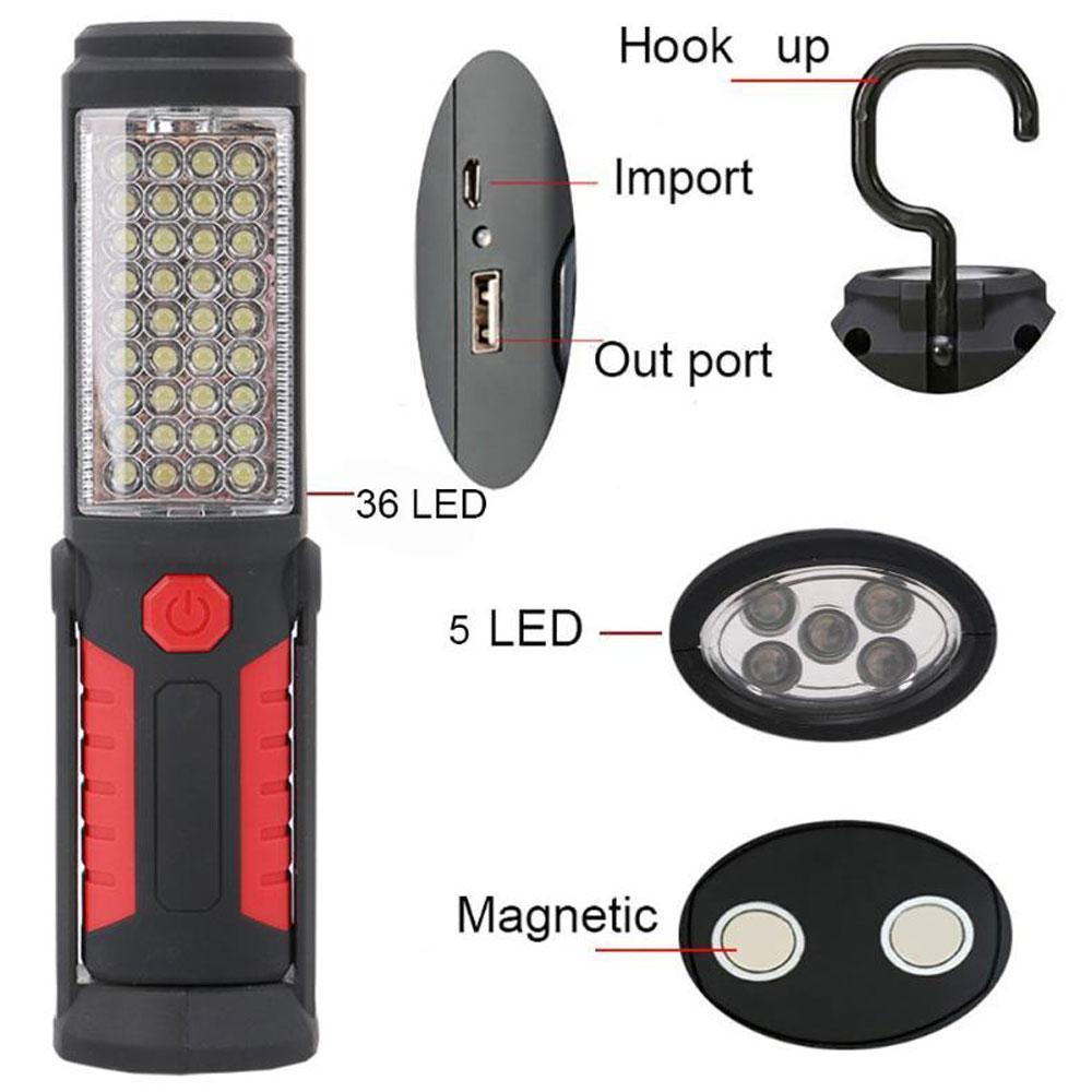 2-in-1 Helle LED Magnetische Lampe