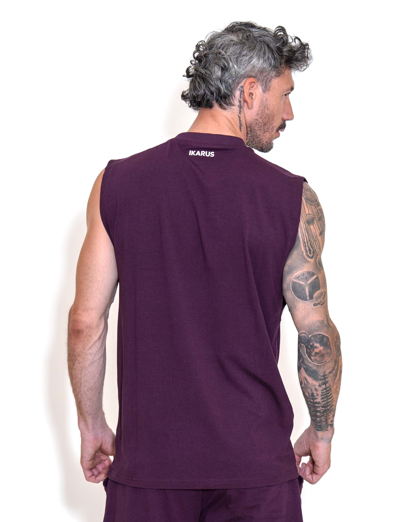 Gearwelt Ärmelloses Shirt – Dunkelviolett
