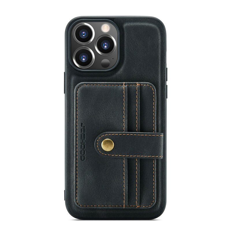 2 in 1 Abnehmbare magnetische Brieftasche Leder Telefon Fall Mit Karte Slot Halter Für iPhone
