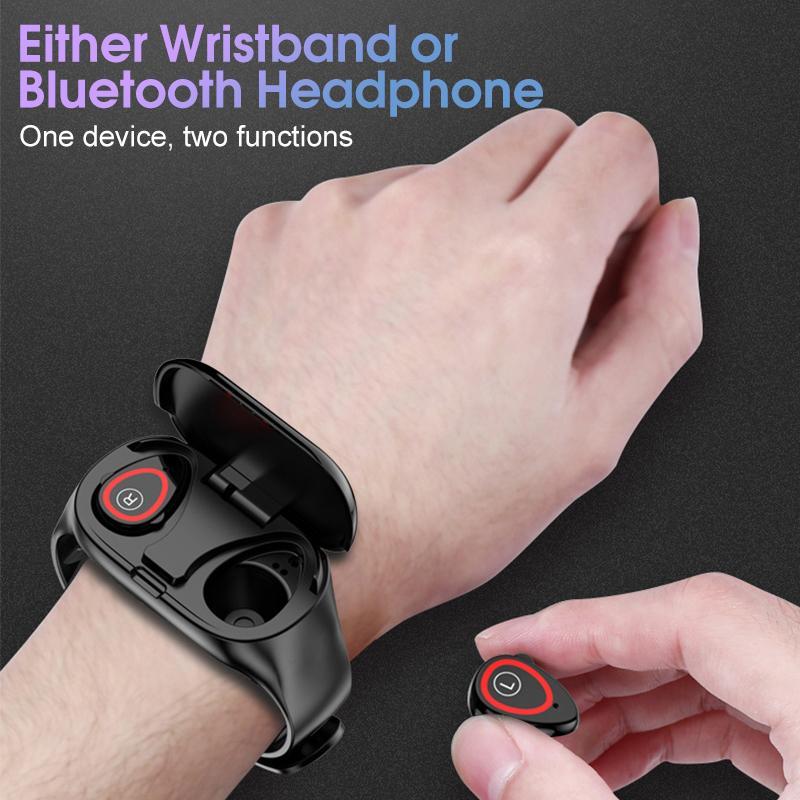 2 In 1 Smartwatch mit Bluetooth-Ohrhörern