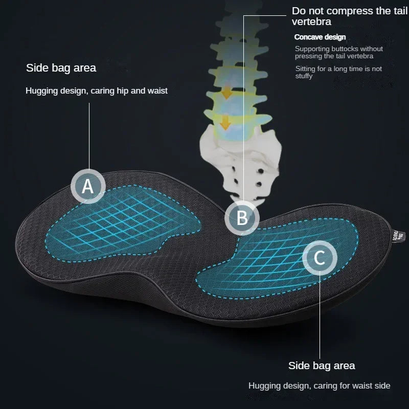 Car Booster Seat Cushion for Adults | Memory Foam, Height-Enhancing & Comfortable for Driving and Office Use