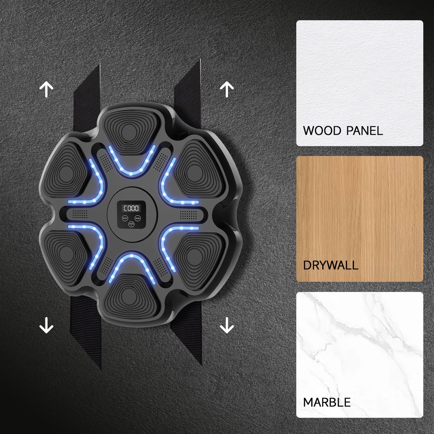 Music Boxing Machine | Stress Relief, Multiple Training Modes & Portable for Fitness Enthusiasts