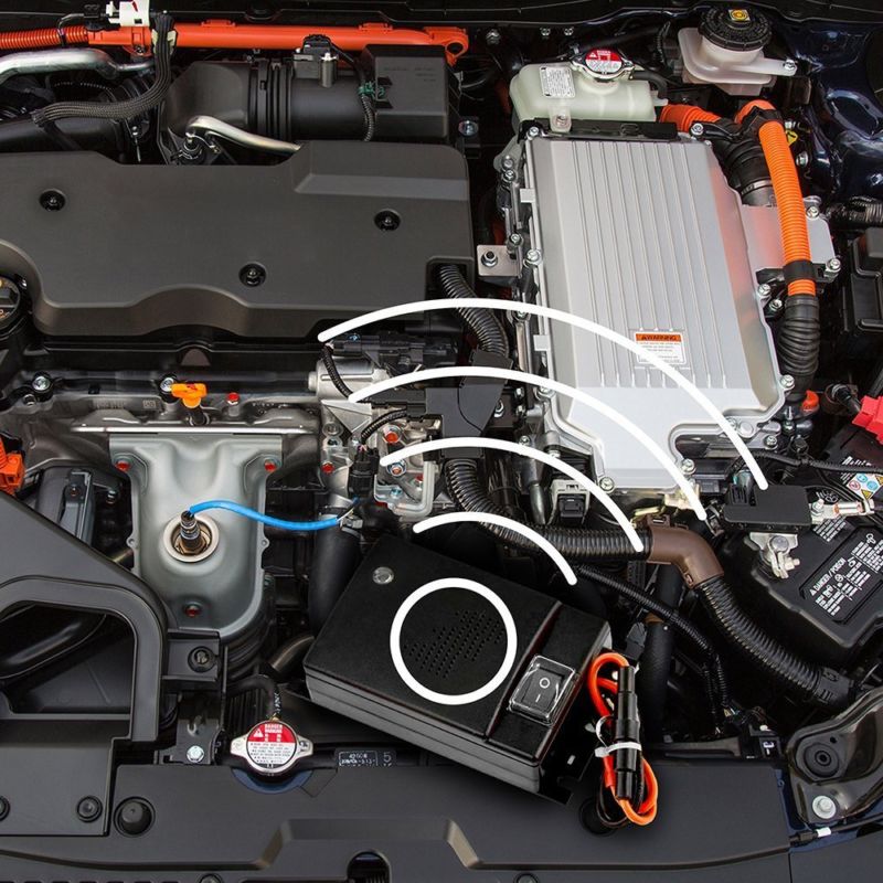 Ultrasonic Car Squirrel Repeller | Self-Powered, Easy to Install & Effective for Vehicle Protection Against Rodents