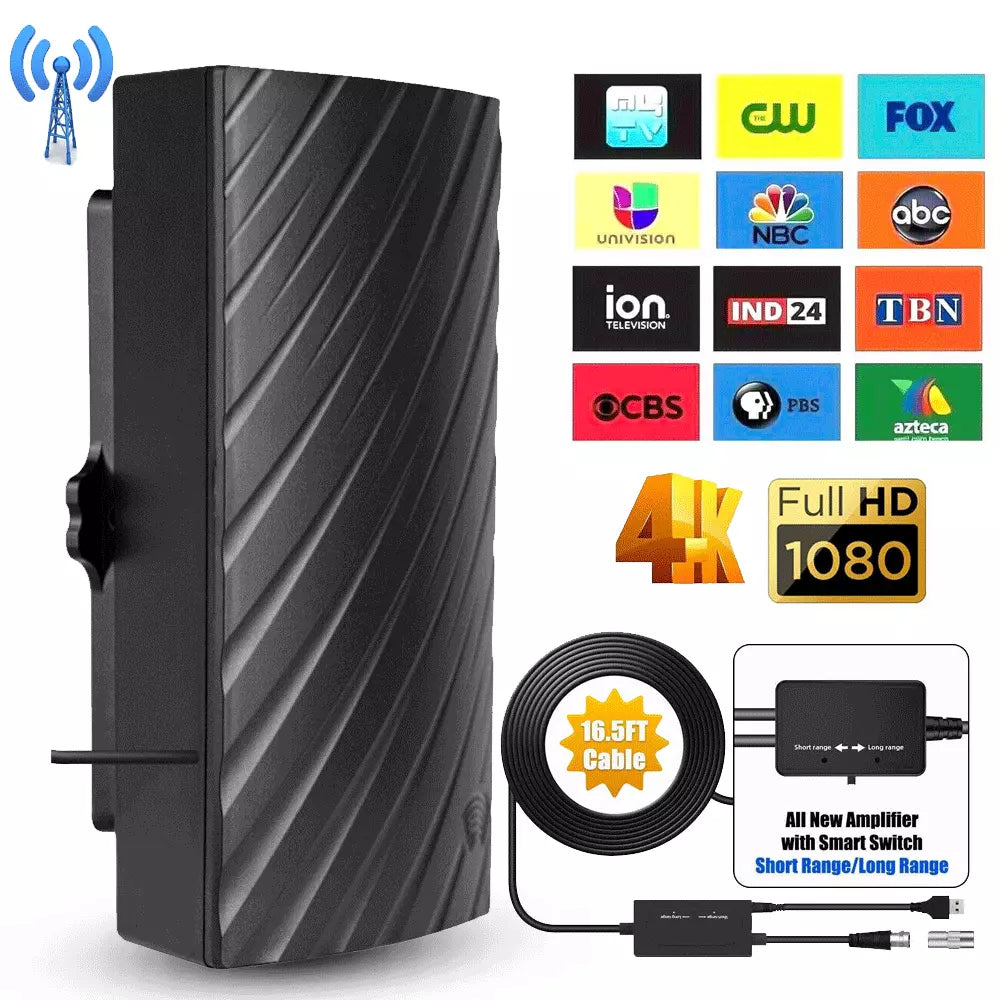 600-Mile Long Range HDTV Antenna for Indoor Use – 4K & 1080P Digital Reception for Clear Signal and Enhanced Viewing Experience