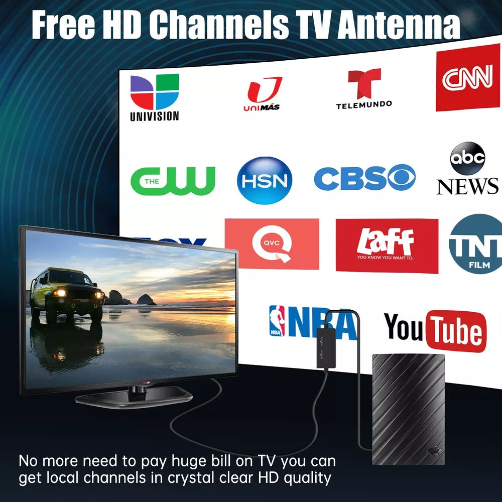 600-Mile Long Range HDTV Antenna for Indoor Use – 4K & 1080P Digital Reception for Clear Signal and Enhanced Viewing Experience